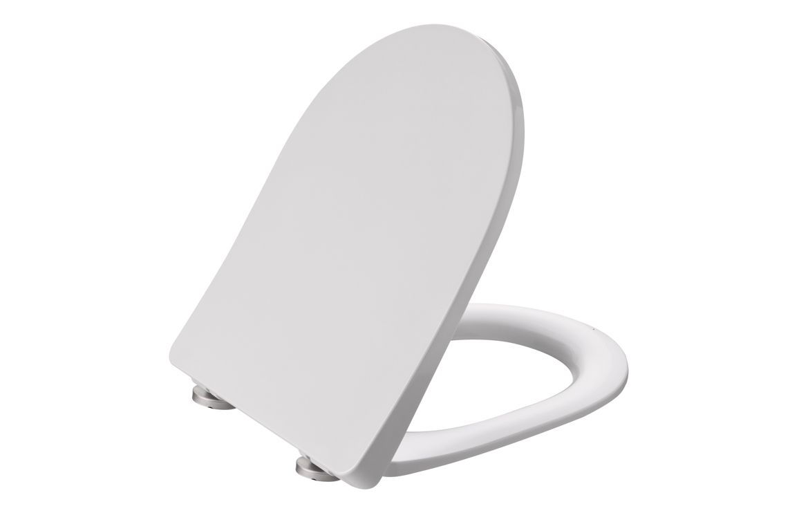 Capri Slim Soft Close Toilet Seat - White