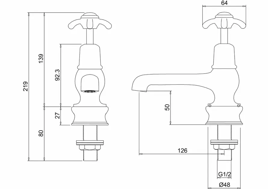 Thumbnail: Burlington Anglesey Regent Basin Tap 5"