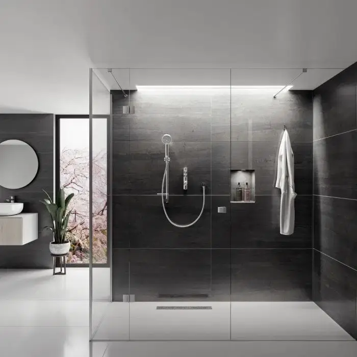Thumbnail: Aqualisa iSystem Digital Shower with Adjustable Head (Gravity Pumped) - Chrome
