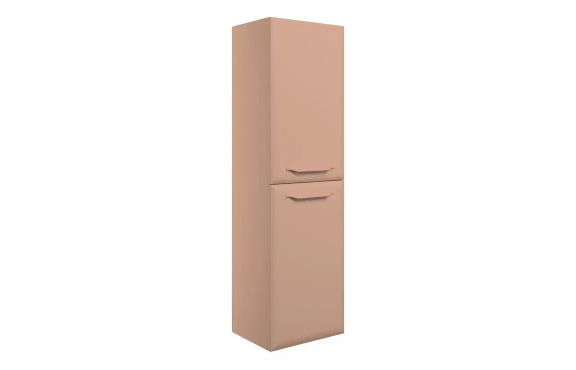 Monty 400mm Wall Hung 2 Door Midi Boy Unit - Matt Apricot