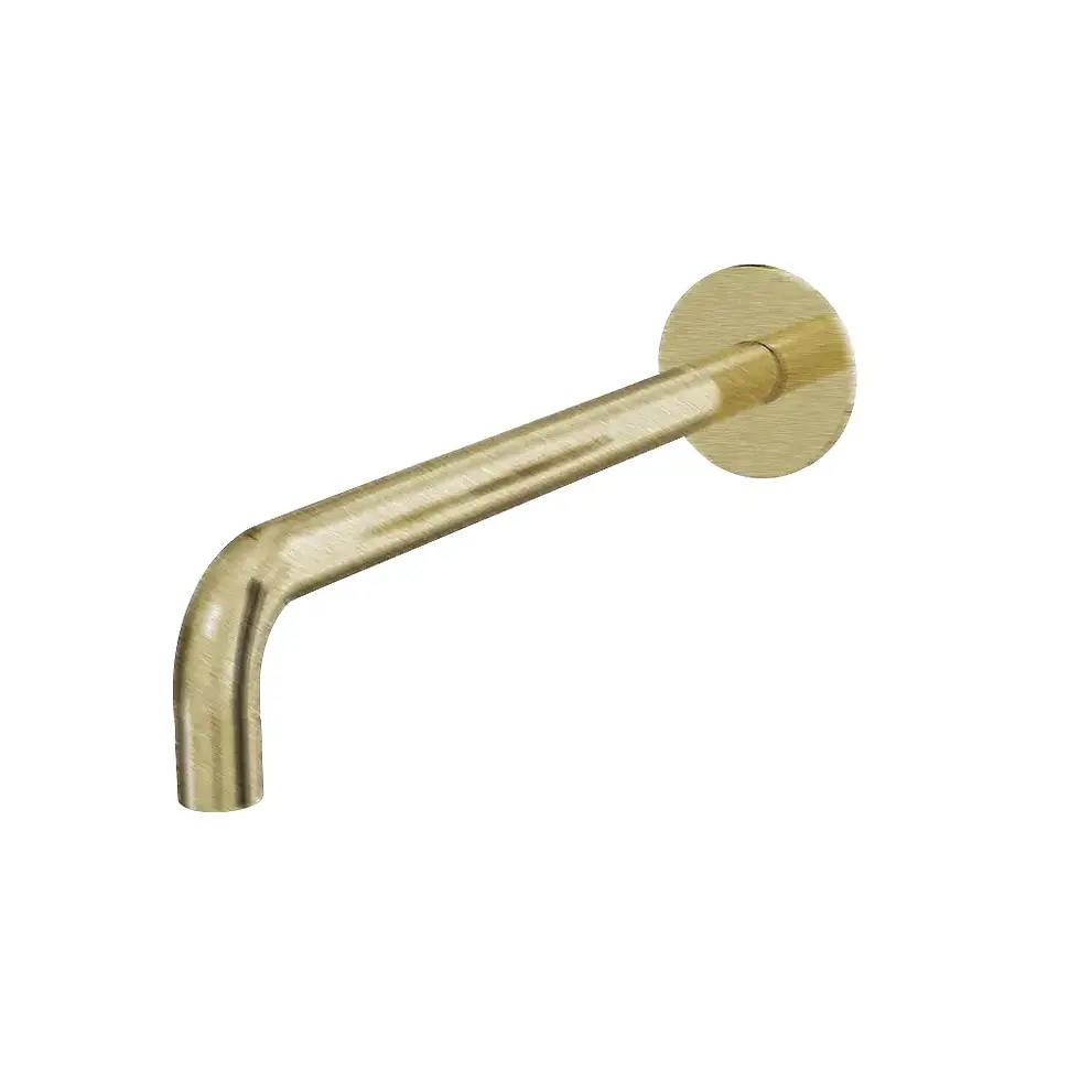 Thumbnail: Zenith Shower Wall Arm ROUND 400mm BRUSHED BRASS