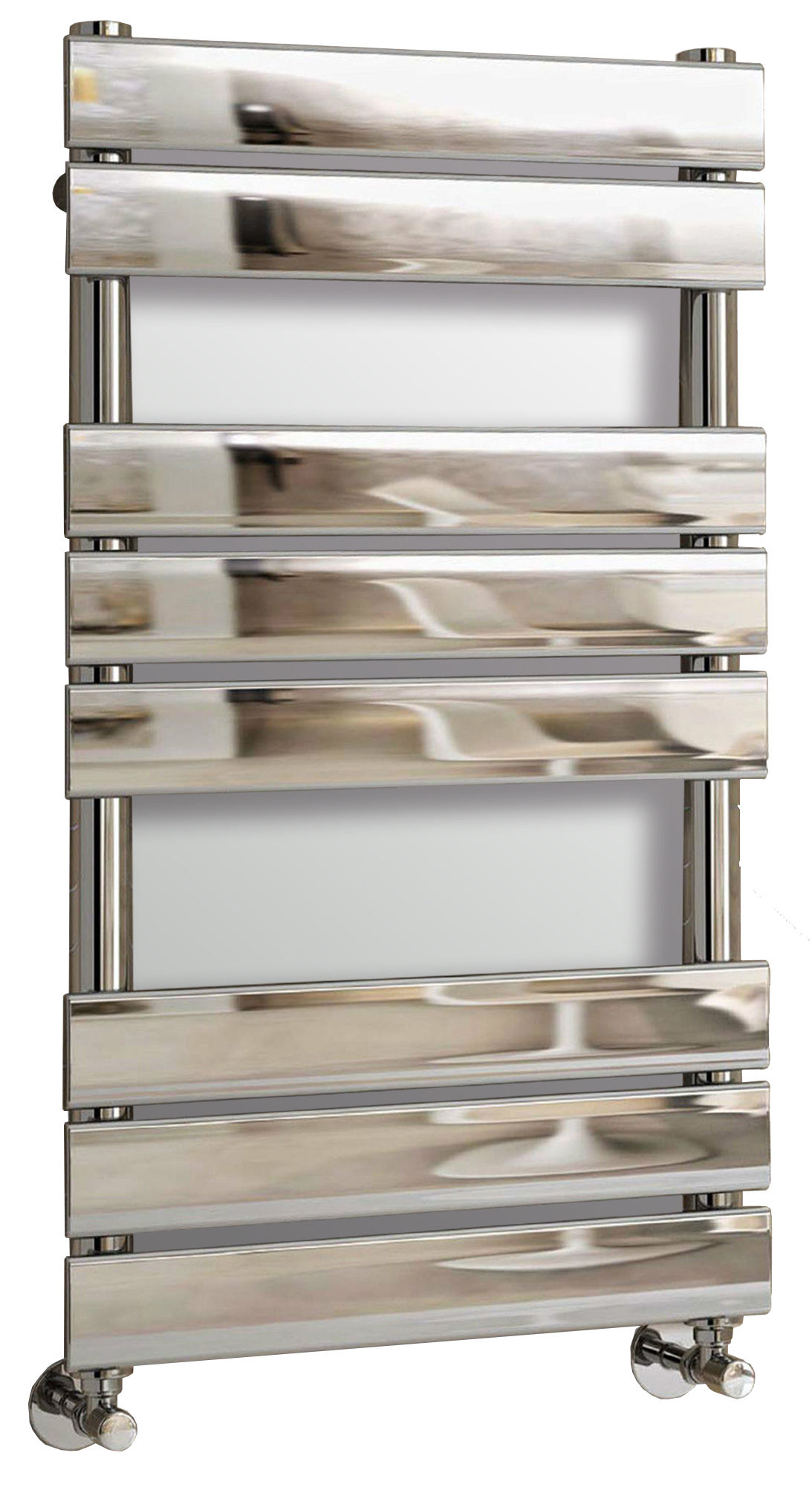 Qubic Chrome Designer Towel Radiator - 800x450mm