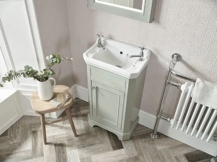 Thumbnail: Vitoria Cloakroom Vanity Unit - Pebble Grey