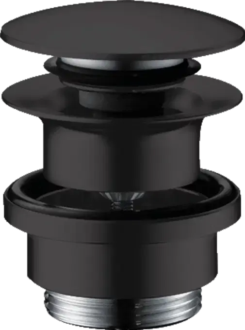 Thumbnail: Hansgrohe Waste set brass push-open for basin and bidet mixers Matt Black
