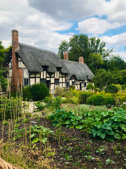 Anne Hathaway's Cottage in Stratford-upon-Avon, Warwickshire, in summer