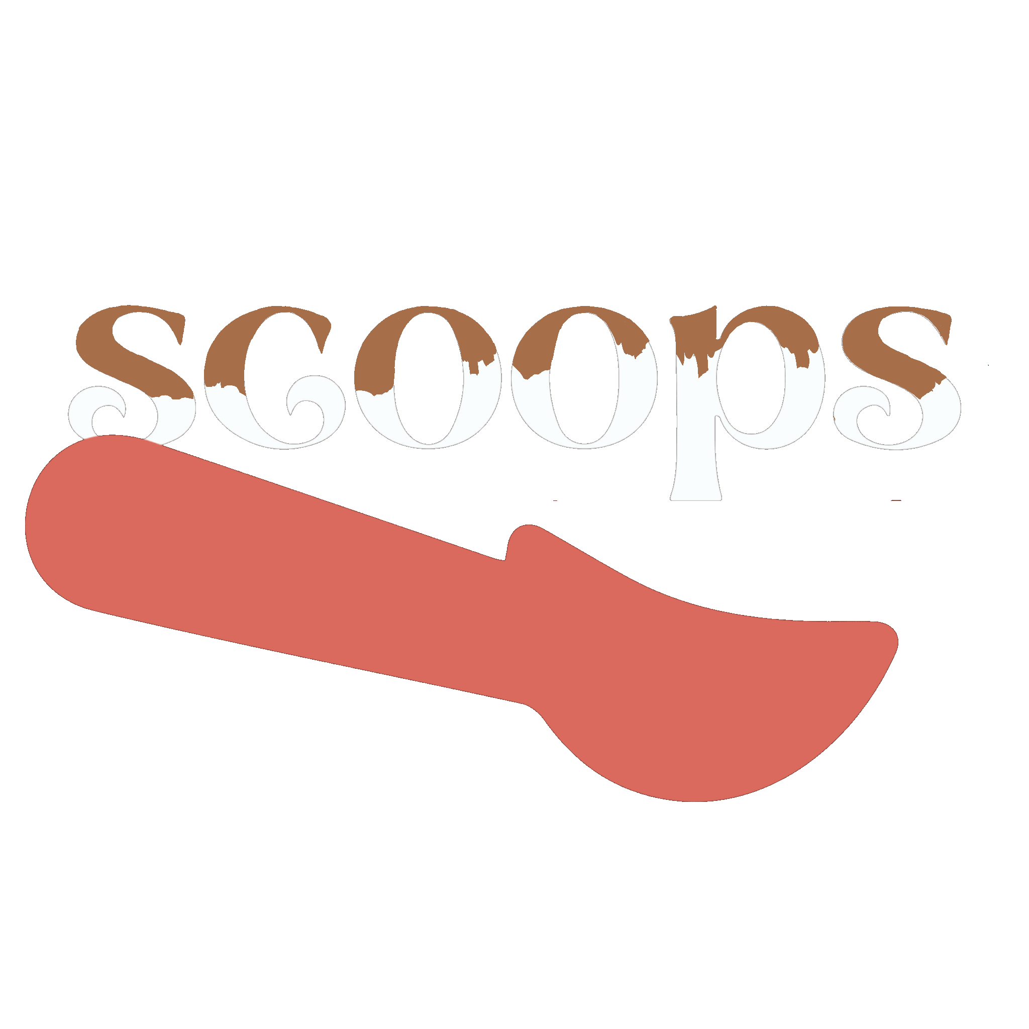 Flipping Ice Cream Scoop Animation Cleaning Dirty Scoops Logo