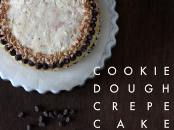 cookie dough crepe cake