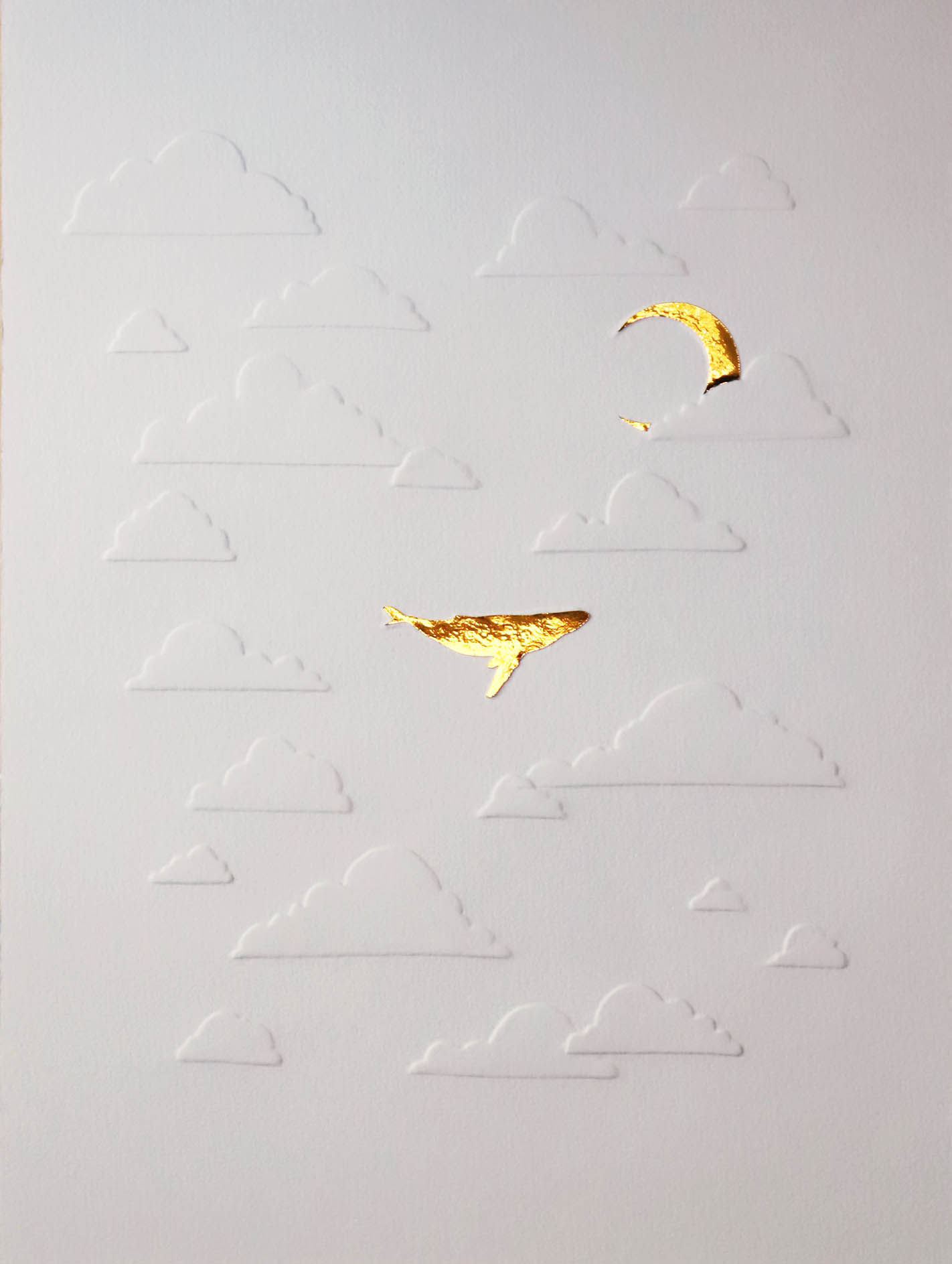 3D illustration "Whales in the Sky"