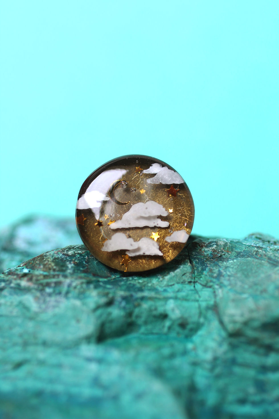 Miniature : Bague bronze "Lune et nuages"