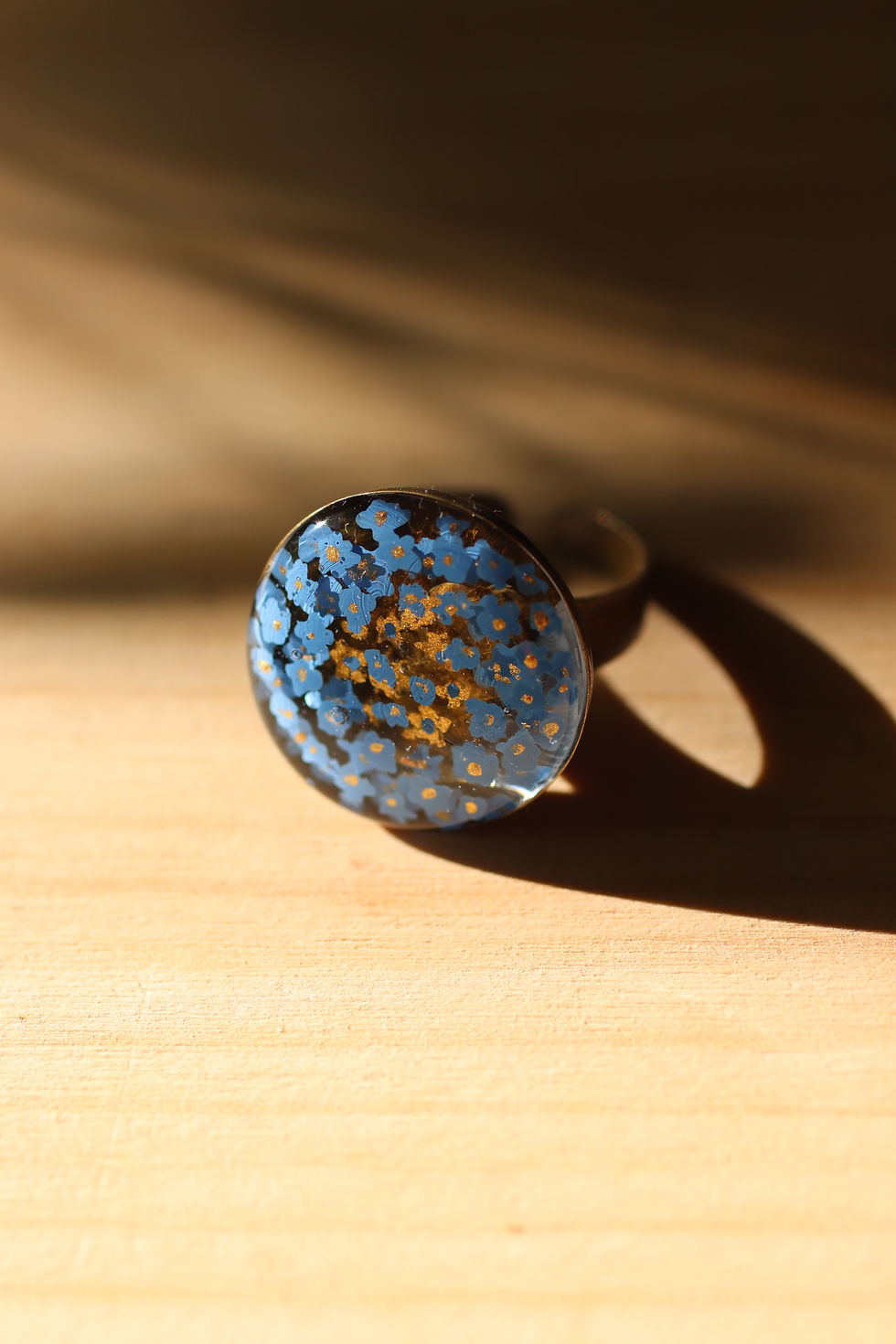 Miniature : Bague bronze Myosotis