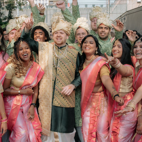 Traditional Indian wedding dance