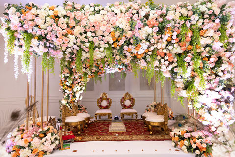 Traditional Indian wedding ceremony decor