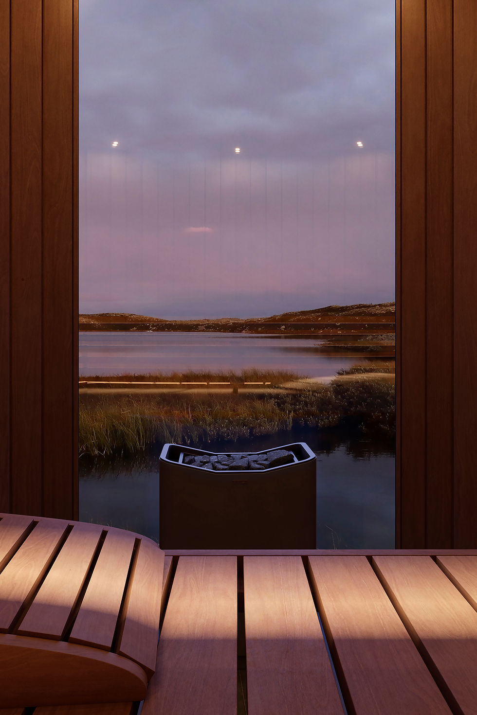 Sauna-Ausblick