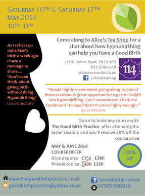 Hypnobirthing classes in Sevenoaks - come along and find out more!