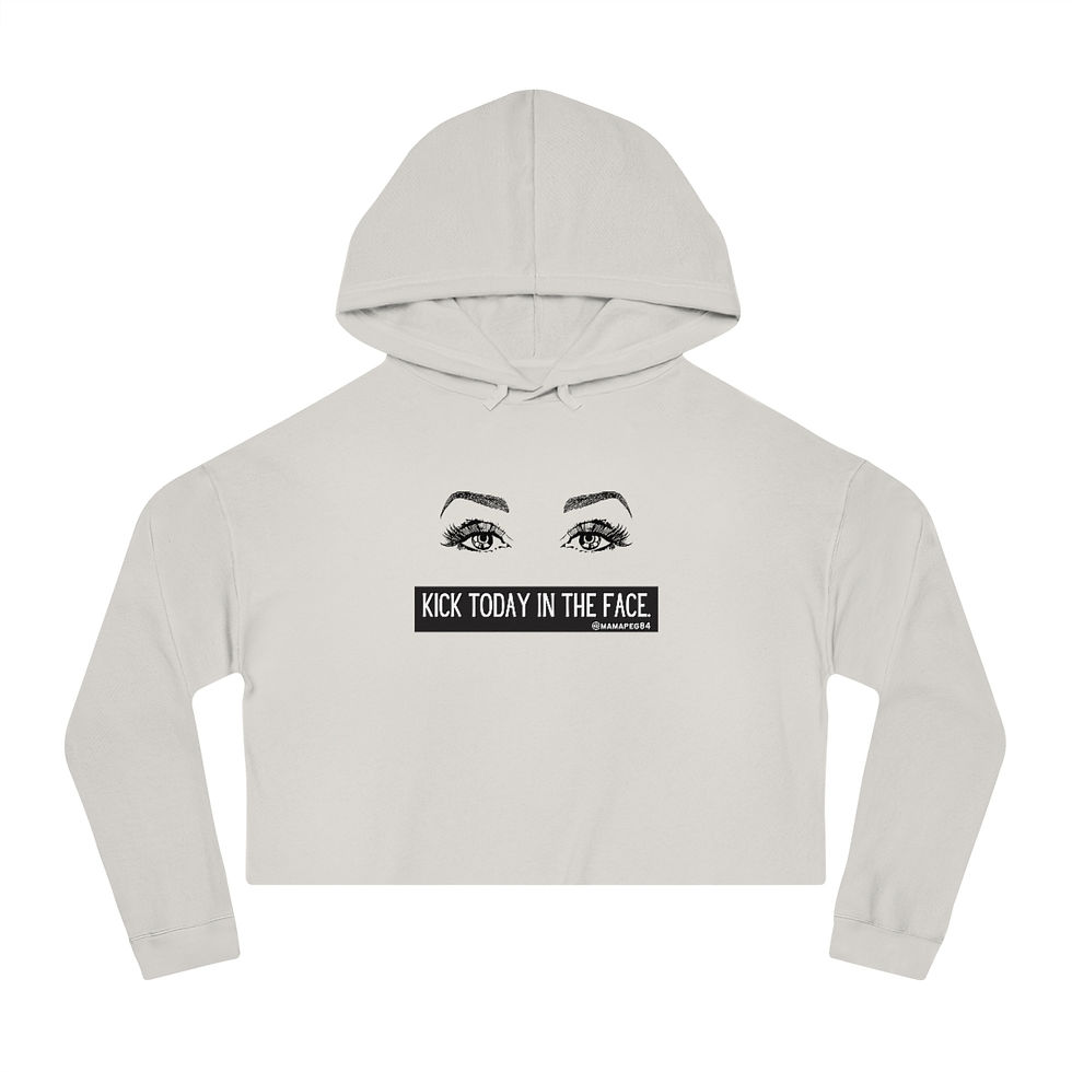 Thumbnail: MamaPeg84 - Cropped Hooded Sweatshirt
