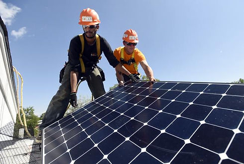 Solar Panel System Installation background