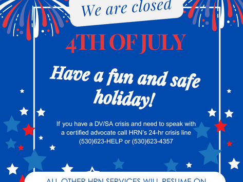 CLOSED 4th OF JULY