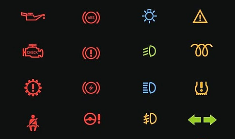 luzes de advertencia carro