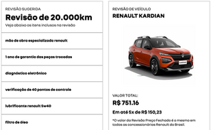 renault kardian 2024 revisão 2