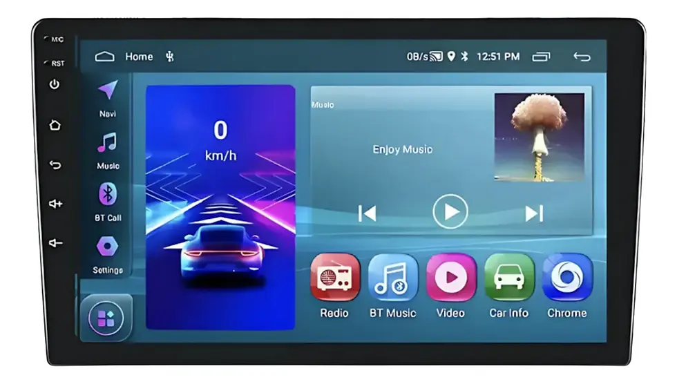 H‑Tech HT‑9864CA Central Multimídia 9″ Octa-Core