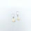 Thumbnail: Pearl Chrome Disc Huggies Gold and Silver
