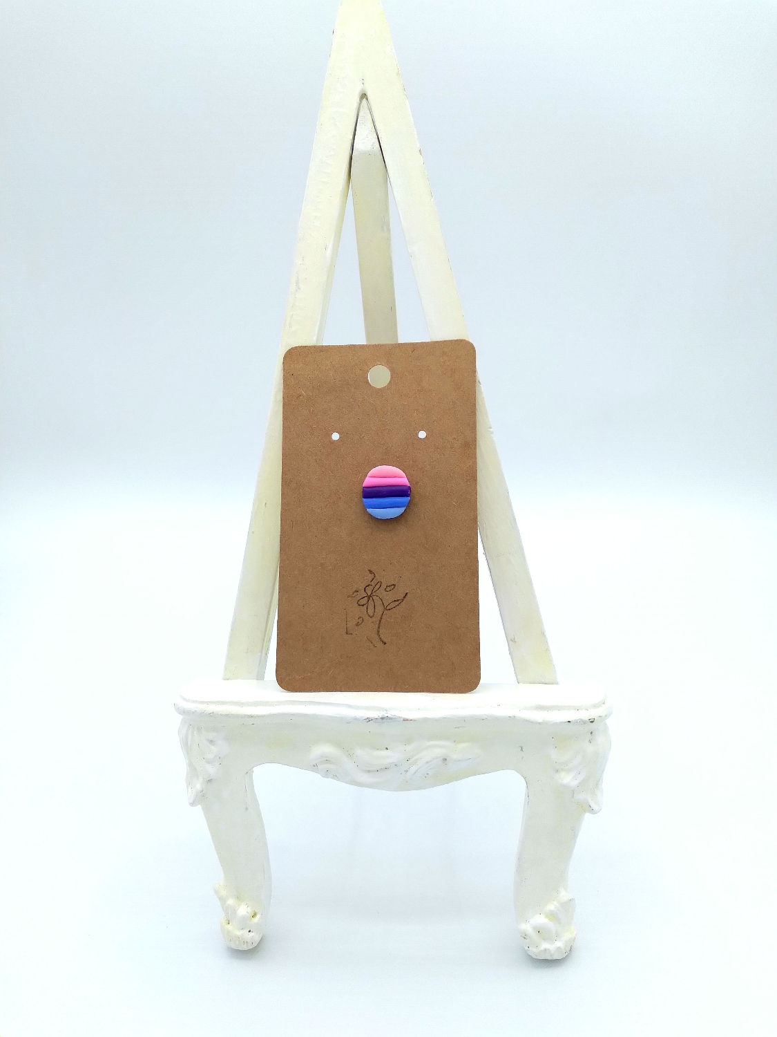 Omnisexual Polymer Clay Lapel Pin 