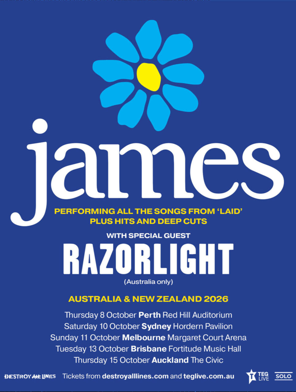 JAmes & Razorlight at Red Hill Auditorium