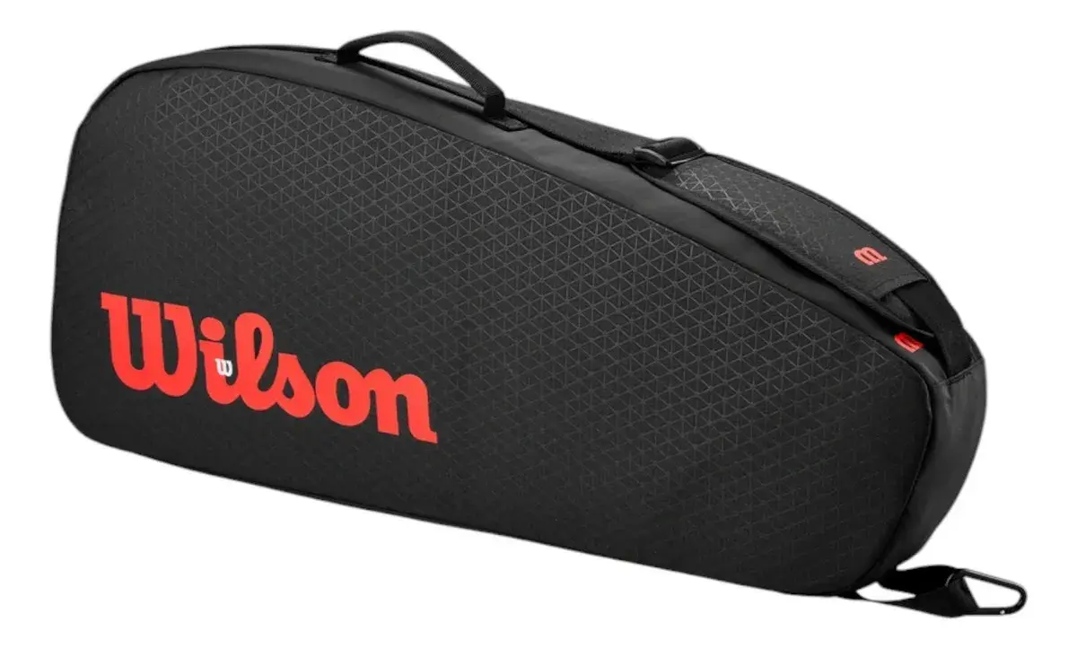 Raqueteira Wilson Clash V3 3pk Preto Vermelho Raqueteira Wilson Clash V3 3pk