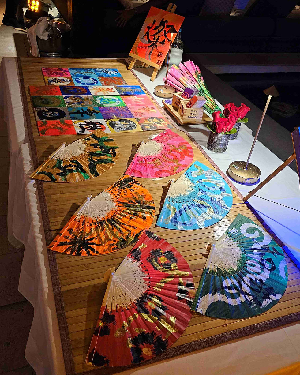 Display of Japanese Mini-Shikishi