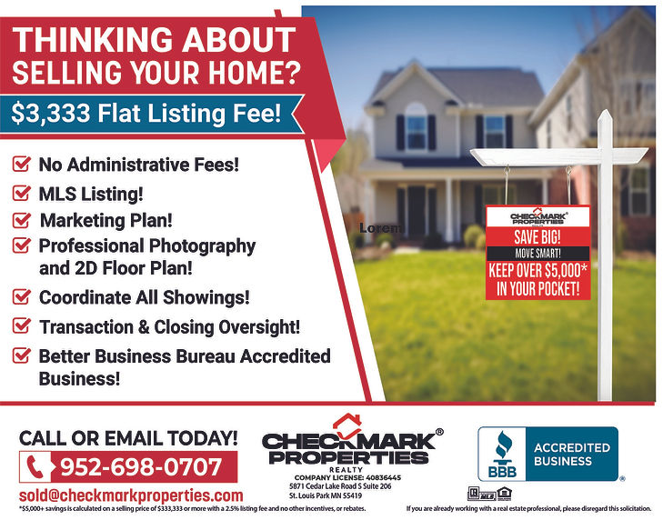 Flat fee listing ad