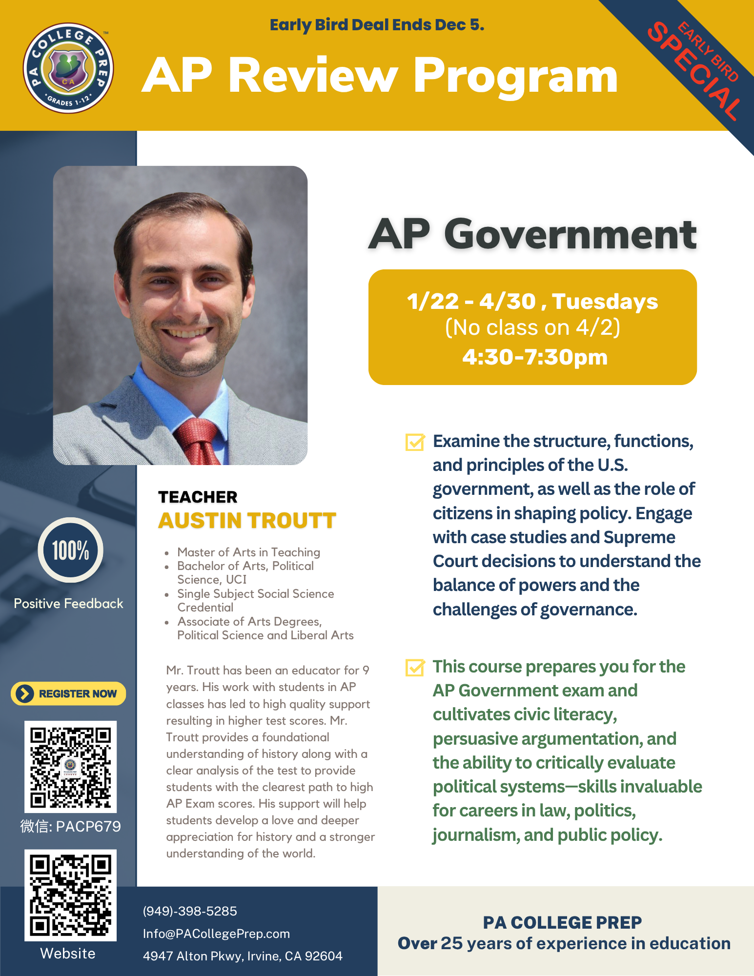 AP Review Program - Spring 2026