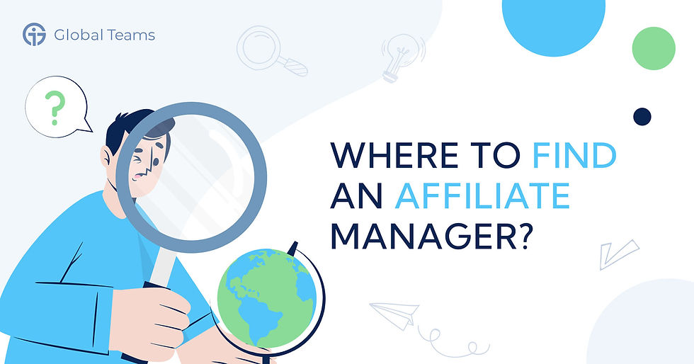 Where to find an Affiliate Manager?