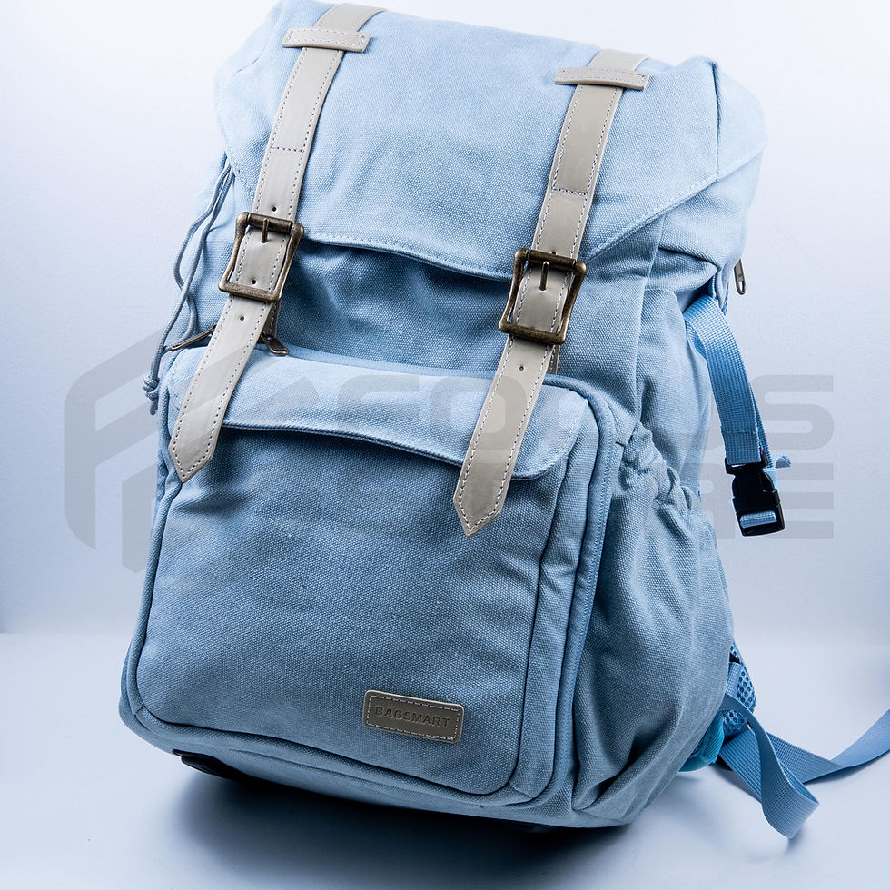 Mochila para cámara, para laptop de hasta 15 pulg (azul claro)