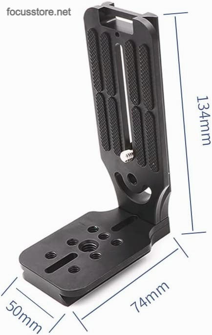 Miniatura: Soporte para cámara DSLR en L, placa de liberación rápida