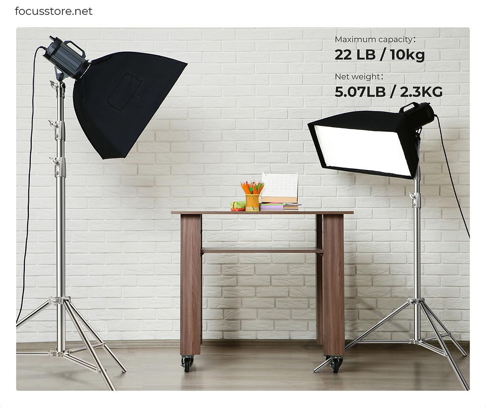 Miniatura: K&F Concept Soporte de luz de acero inoxidable (2.8m)