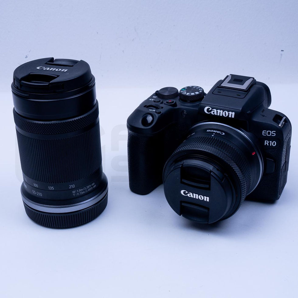 Miniatura: Canon EOS R10 + lentes  RF-S 18-45mm y RF-S 55-210mm + bolso
