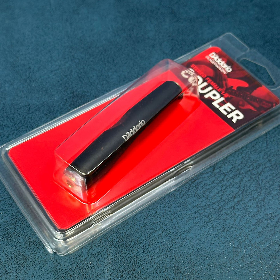 Miniatura: D'addario adaptador estéreo hembra de ¼" a ¼" hembra