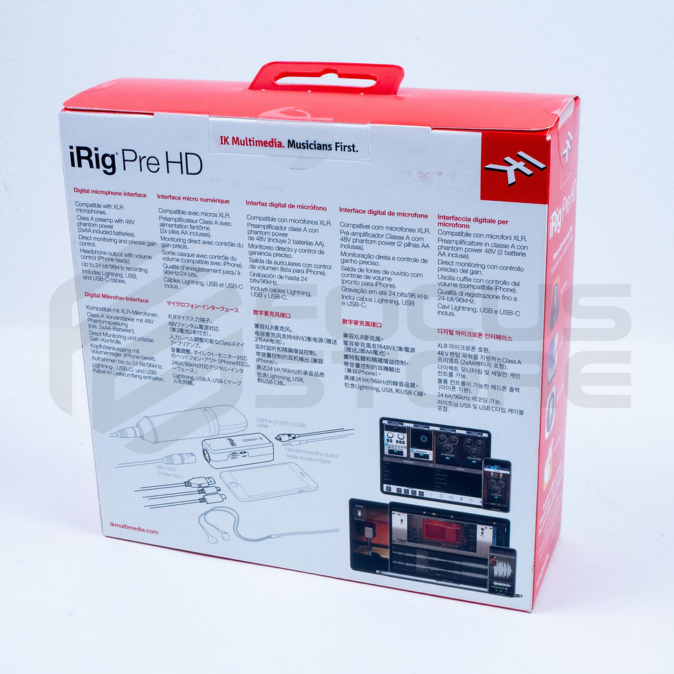 Miniatura: iRig Pre HD Interfaz de audio IK Multimedia