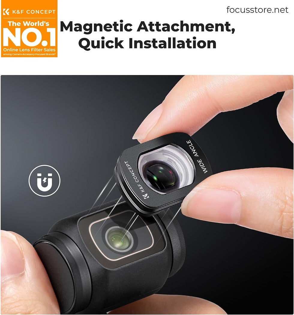 Miniatura: K&F Concept - Lente gran angular para DJI Osmo Pocket 3