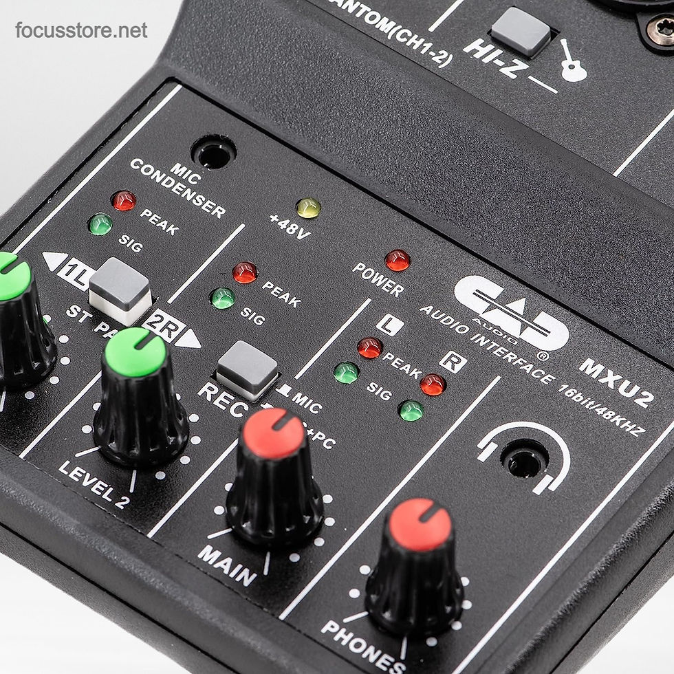 Miniatura: CAD Audio MXU2 Mezclador de 2 canales con interfaz USB integrada