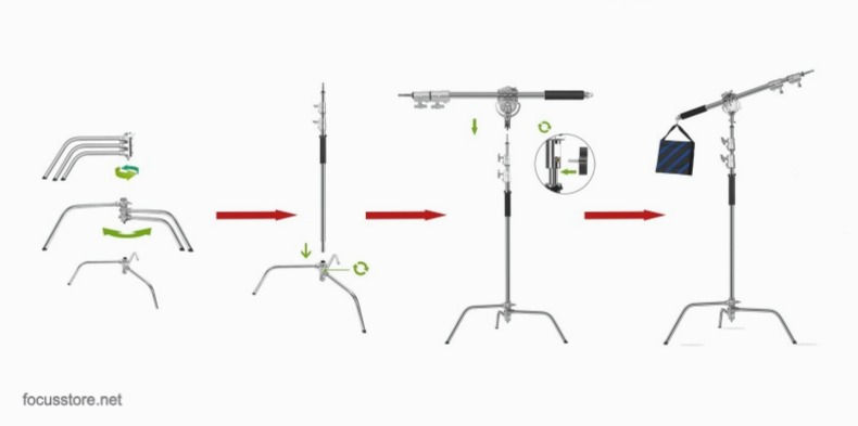 Miniatura: Stand C CS-330X Con brazo extensor