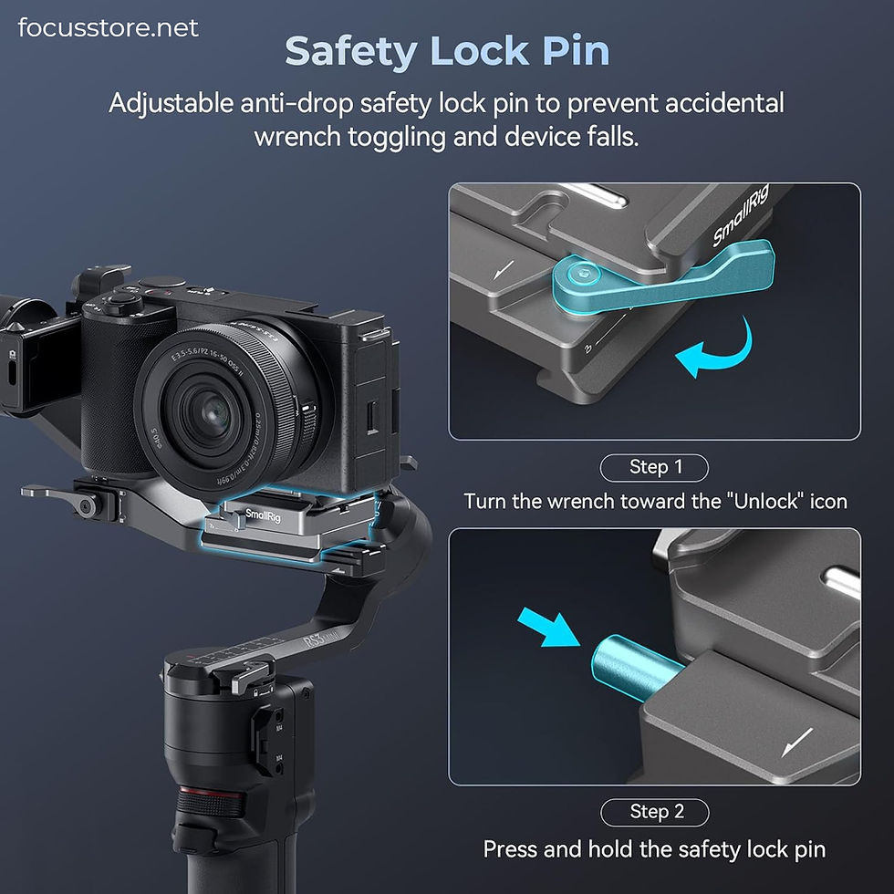 Miniatura: SMALLRIG Placa de liberación rápida, para DJI RS 4RS 4 ProRS3RS 3 ProRS 3 miniRS