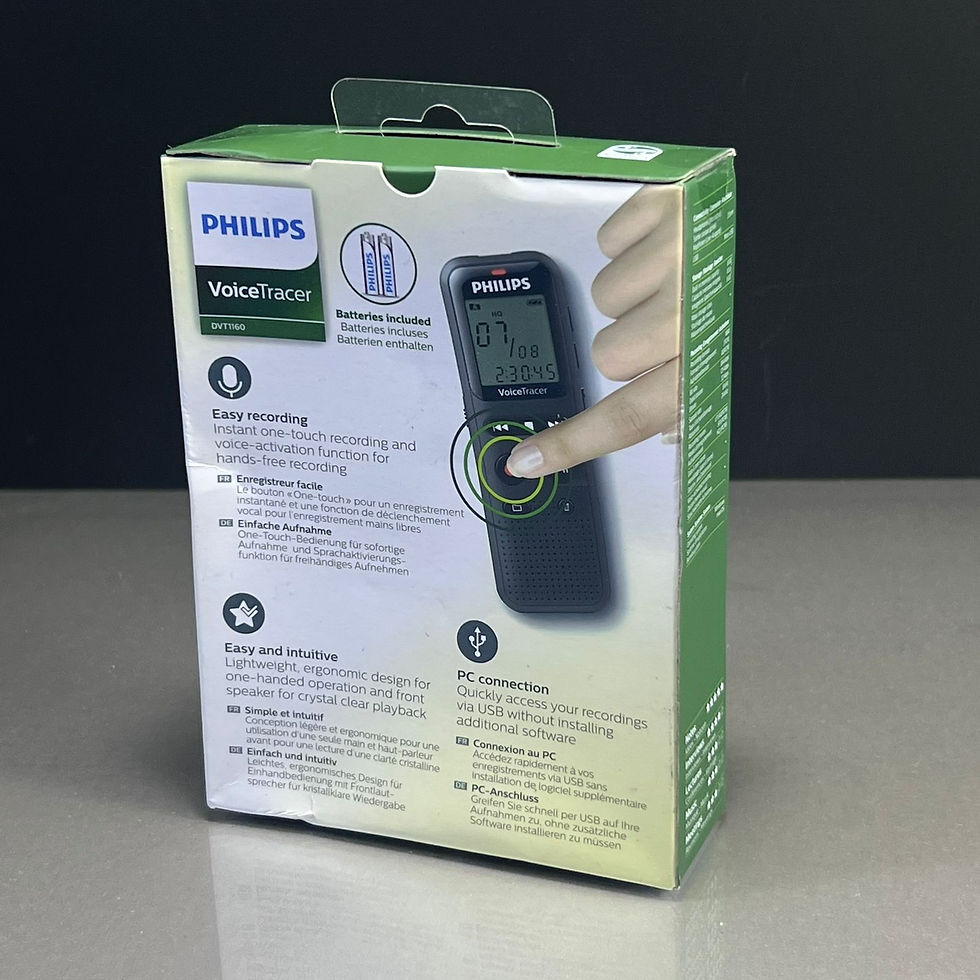 Miniatura: Grabadora de audio Philips VoiceTracer DVT1160
