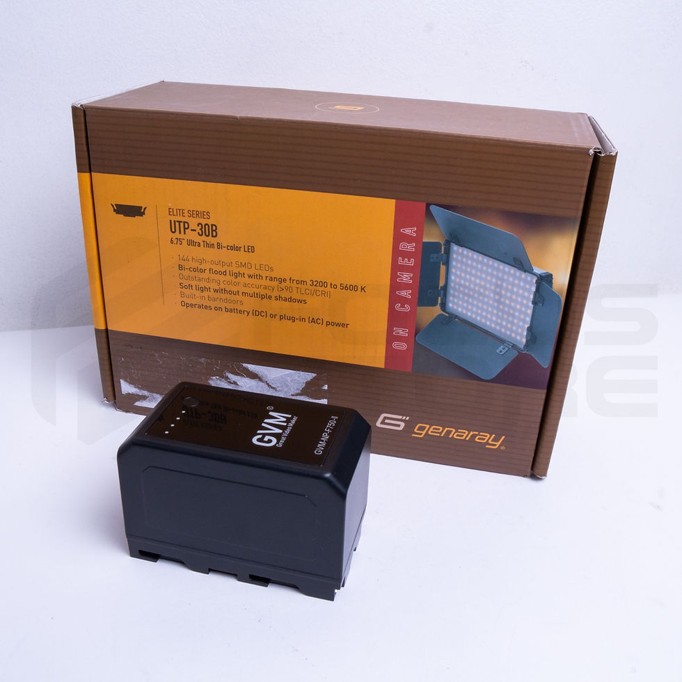 Miniatura: Luz LED bicolor - Genaray 144  + Bateria GVM NP-F750 II USB-C (usada)