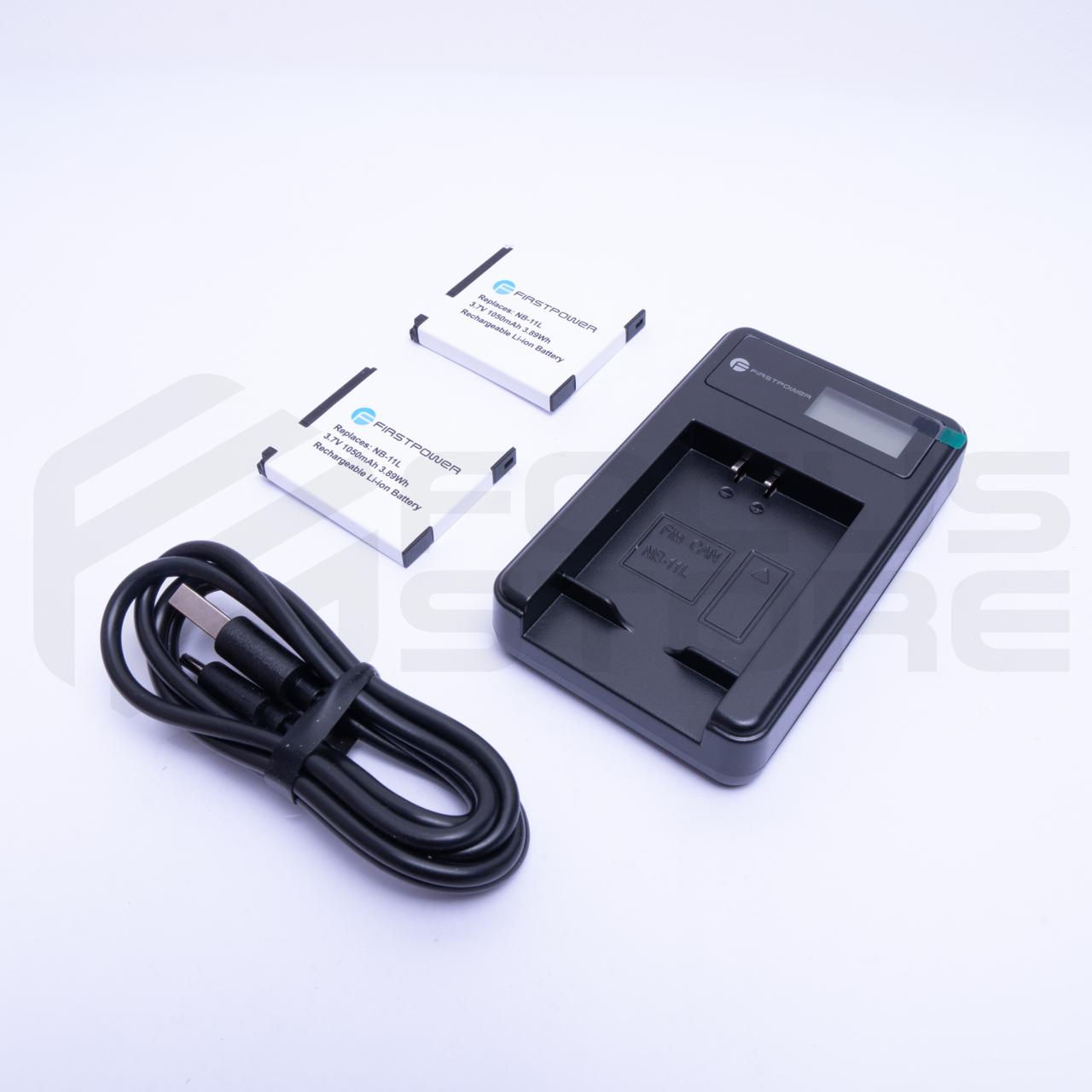 Kit NB-11L - 2 Baterias y Cargador para Canon PowerShot