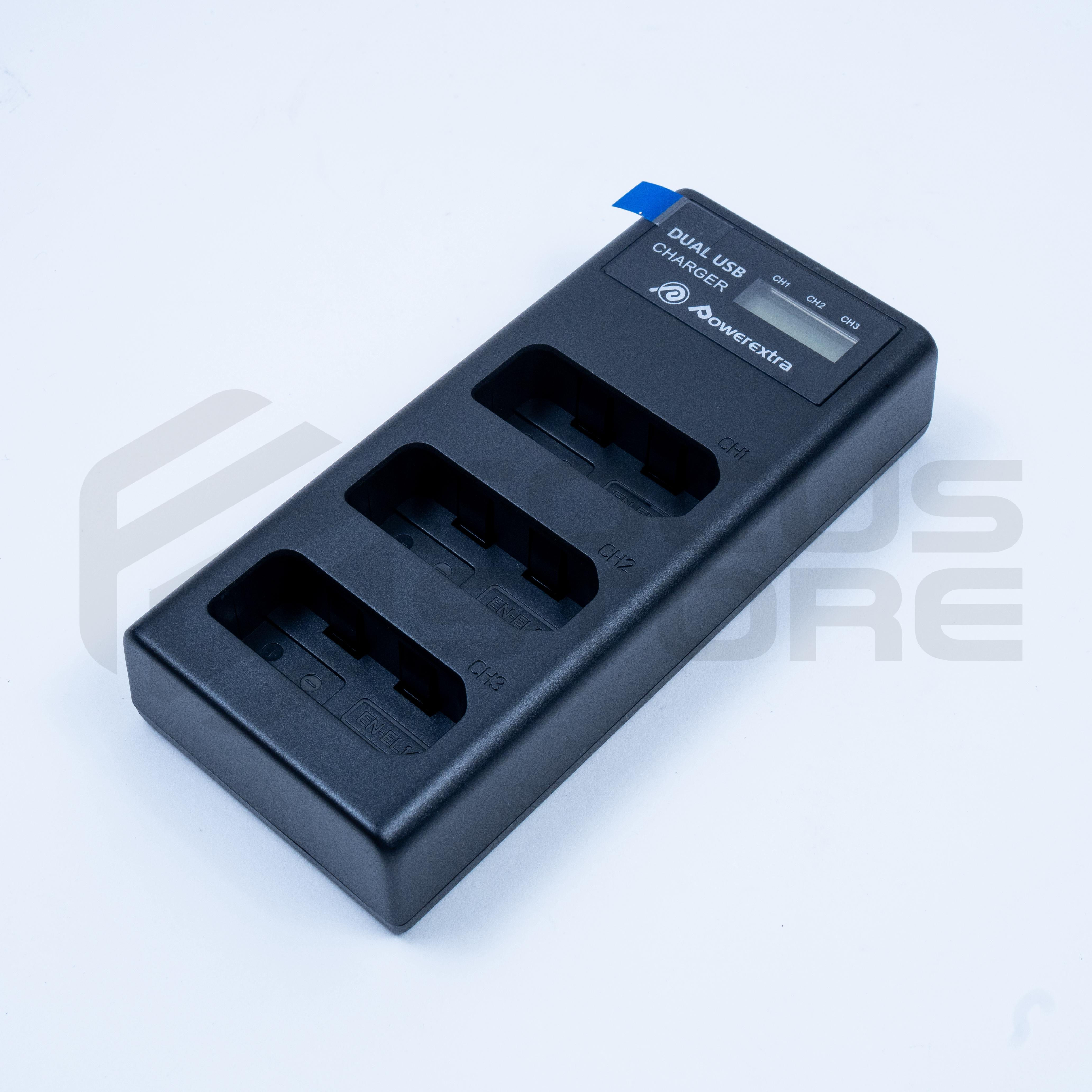 Cargador triple LCD EN-EL14