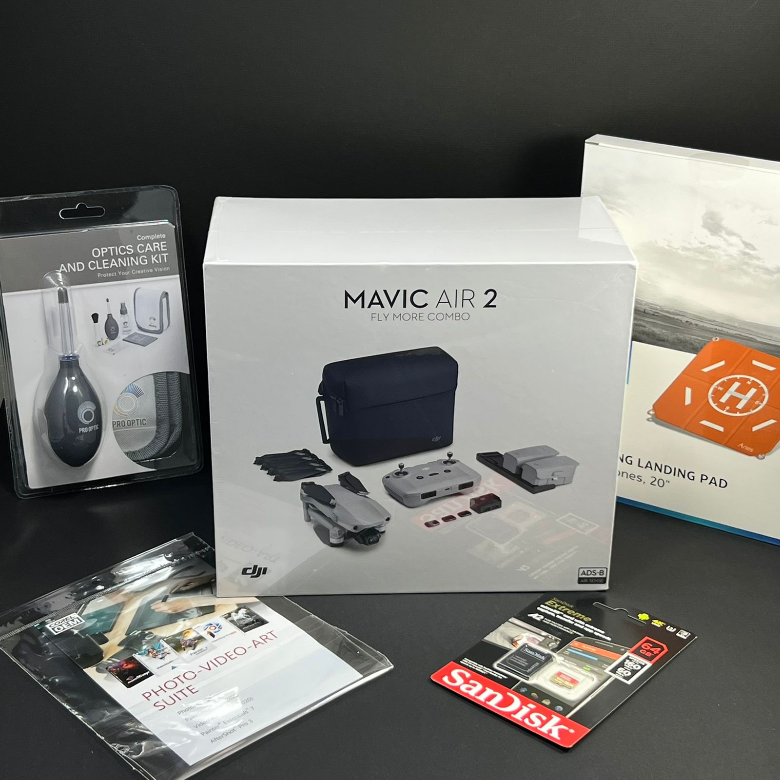 DJI Mavic Air 2 4K Drone Fly More Combo + accesorios