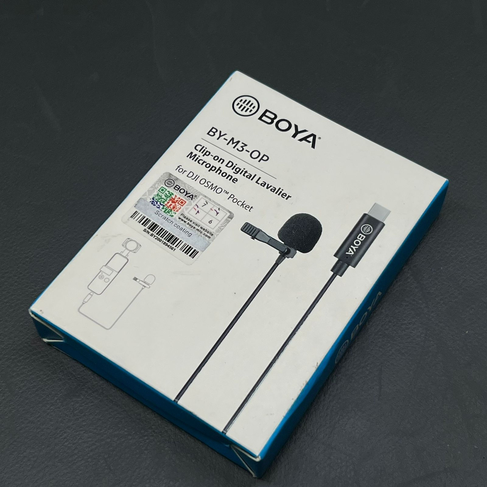 BOYA - BY-M3-OP Micrófono lavalier omnidireccional (2 mts)