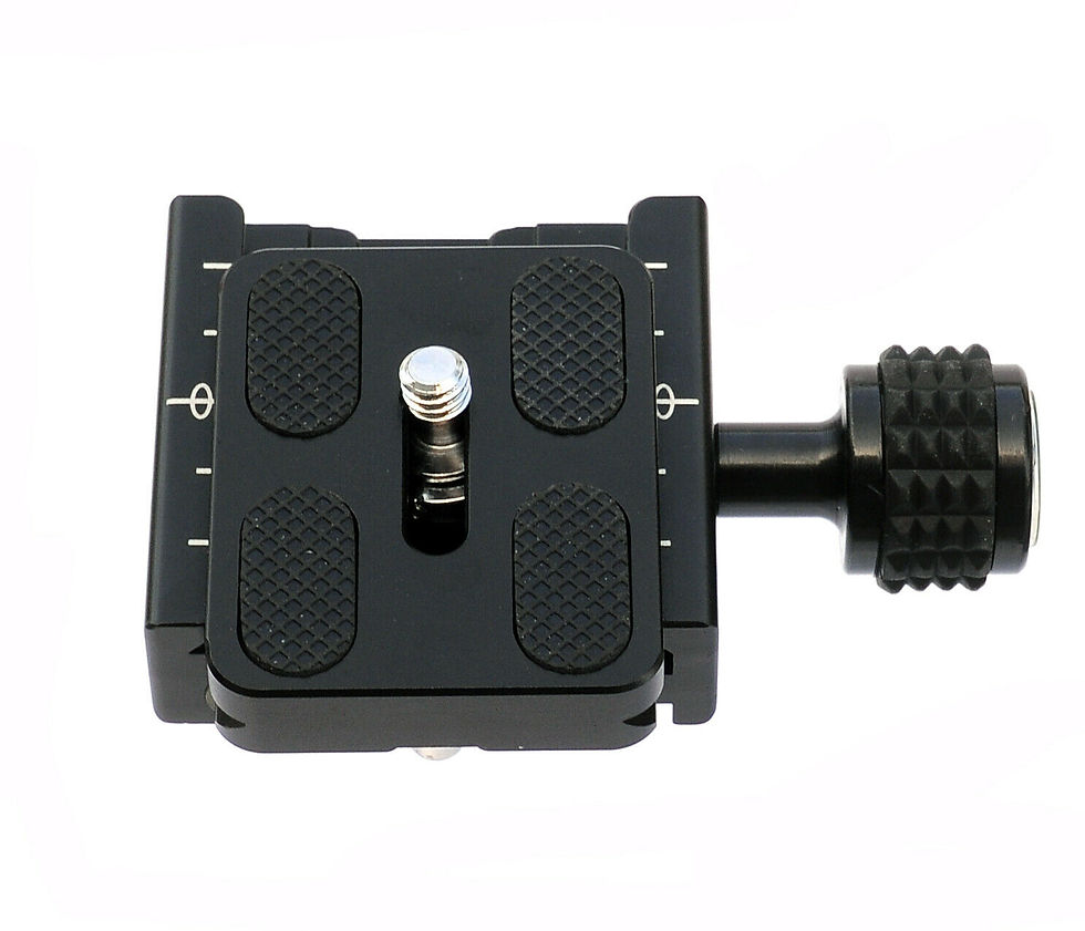 Miniatura: Placa adaptadora Abrazadera cuadrada+Placa liberación rápida para tripode