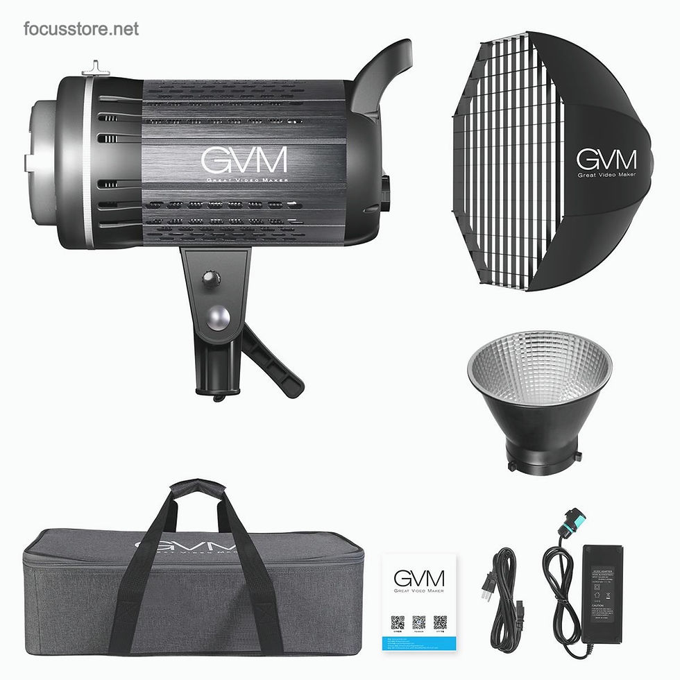 Miniatura: Kit de luz Led GVM G200D 200W Bicolor 3200K-5600K
